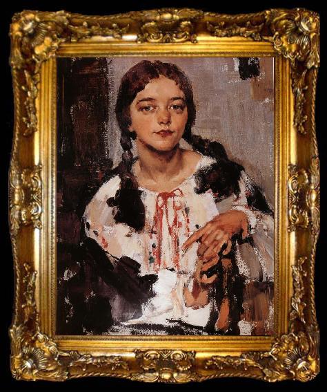 framed  Nikolay Fechin Girl, ta009-2